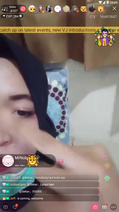 Tembemnya Sekar Ukhty Jilbab Hitam Pamerin Meki