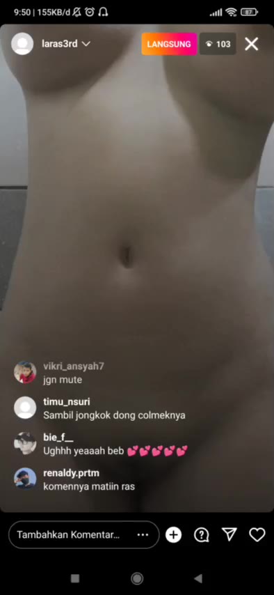 Thumbnail untuk Laras Tiktok 6 Doodstream streaming Bokep Pejuang New