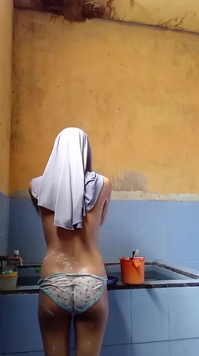 Thumbnail untuk Hijab Cosplay Mandi Doodstream Full Lokal Binor indonesia