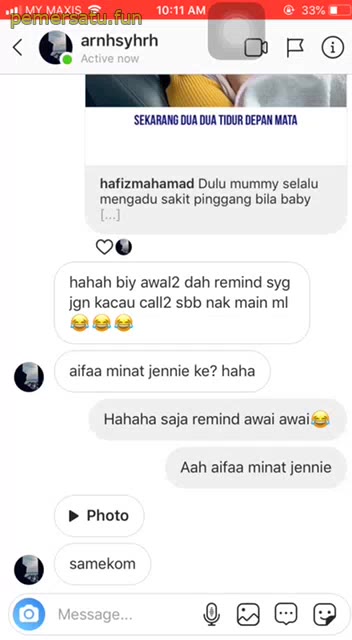 P47 Arinah Jilbab Binal Suka Bikin Status IG