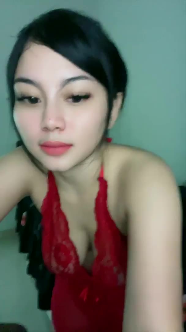 Thumbnail untuk Babyfe Gaun Merah Transparan Nampak Nenen Link New