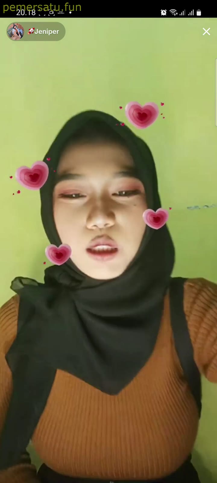 NYA Jeniper LIVE TIKTOK TERBARU BAJU RAJUT LUMAYAN TOBRUT JILBOOBS MANTEP BANGET POKOK