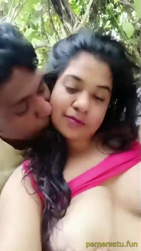 Outdoors Playing With Big Bobs Girl