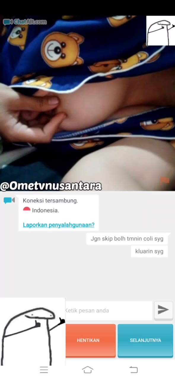 Thumbnail untuk Ome Tv Abg Kasih Liat Toket Pake Baju