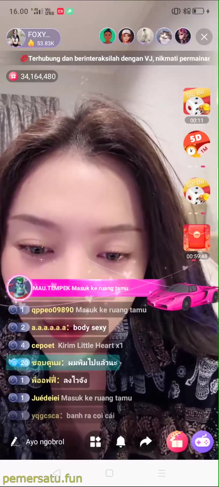 Live Kompilasi Foxy Cakep