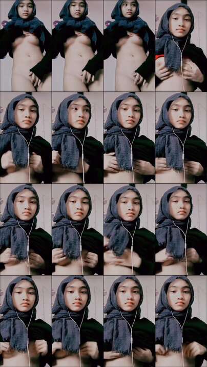 ABG Cantik Jilbab Lugu Disuruh Bugil Colmek Sama Pacar