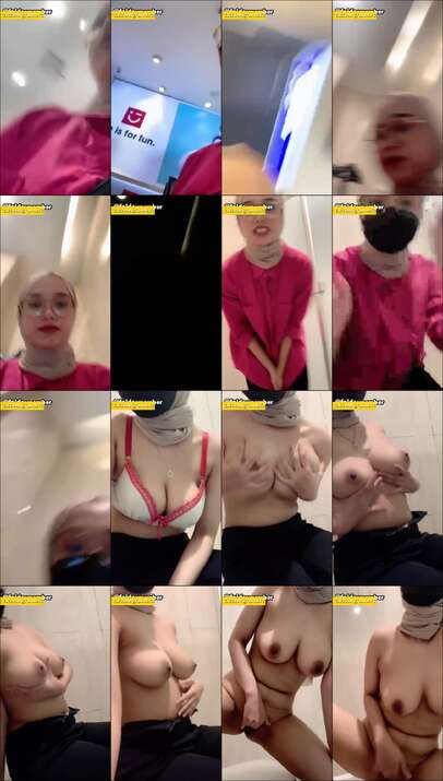 Bby Ica Baby Icha Host Jilbab Cantik Live Omek Di WC Umum