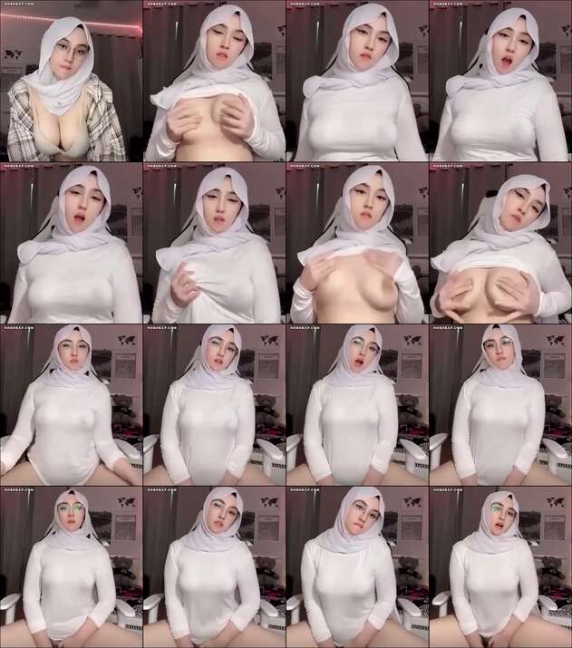 BabyPanda Andini Cewek Jilbab Hijab Putih Cantik PAP Bugil Colmek