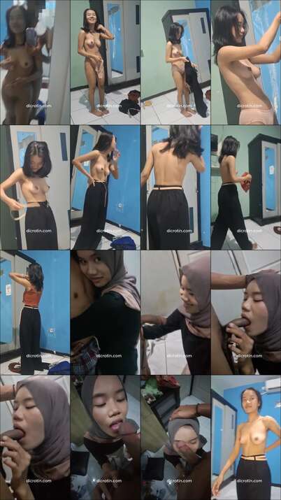 ABG Jilbab Kurus Tocil Kutilang Suka Ngisep Kontol